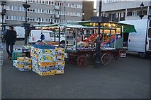 TQ3582 : Market stall on Roman Road, Globe Town by Ian S