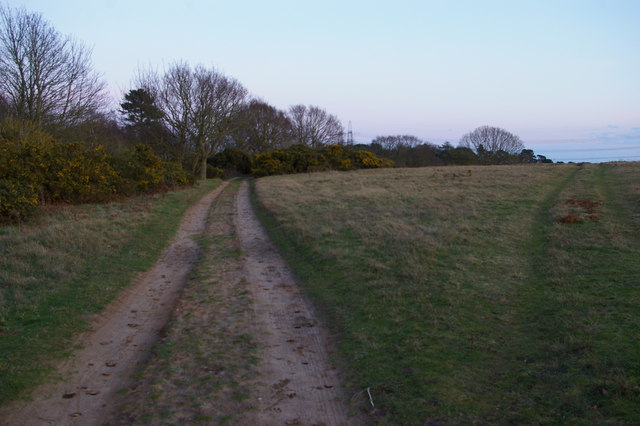 Track across Leiston Common