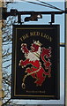 Sign for the Red Lion, Bradford