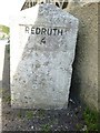 Old Milestone by the B3300, Penberthy Road, Portreath