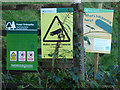 Signs at Gairletter forest