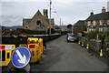 Roadworks on Kirk Wynd, Abernethy