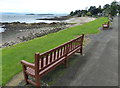 Seats overlooking Aberdour Beach