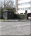 Dark green cabinet near Station Road, Treorchy