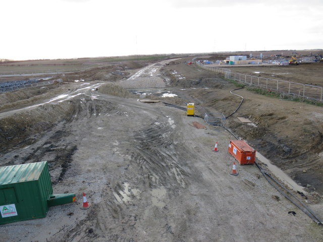 Lincoln eastern bypass under construction