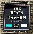 Sign for the Rock Tavern, Elland Upper Edge