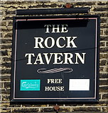 SE1220 : Sign for the Rock Tavern, Elland Upper Edge by JThomas