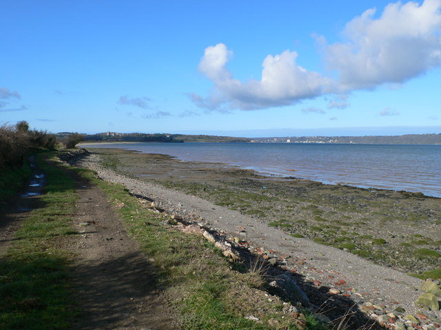 View west on the Welsh Coast Path