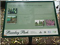 The Restoration of Barclay Park Information Board