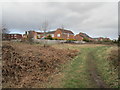 Footpath and houses on Padstow Close