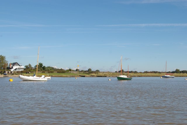 Orford: shoreline from the river