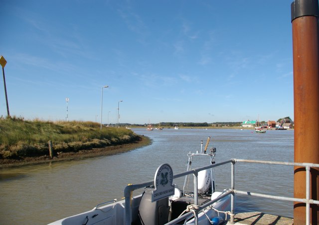 View downriver from the jetty on Orford Ness