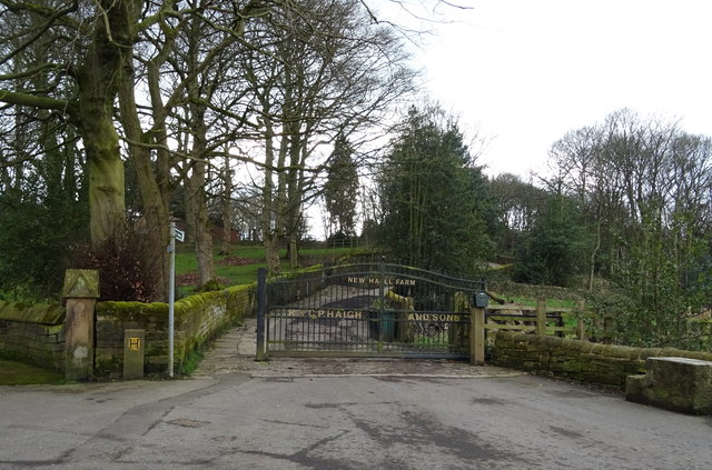 Gateway to New Hall Farm, Mirfield © JThomas :: Geograph Britain and ...