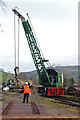 SE0438 : Steam crane demonstration - Oakworth goods yard by Chris Allen