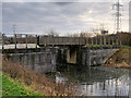 NS9081 : Forth and Clyde Canal, Footbridge at Carron Cut Lock 3 by David Dixon