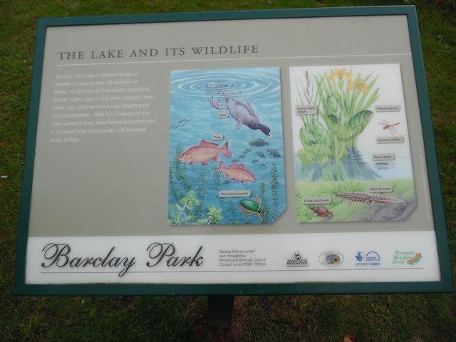 The Lake and its Wildlife Information Board
