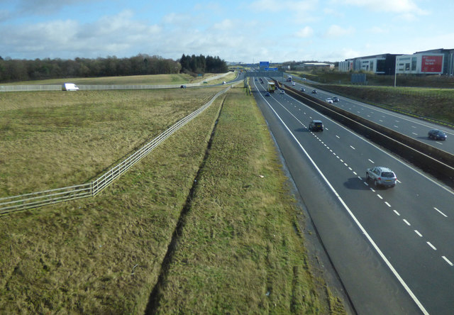 The M8 Motorway At Eurocentral © Thomas Nugent :: Geograph Britain And ...