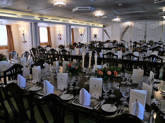 royal yacht britannia state dining room