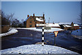 Snowscene - Blakesley Crossroads near Towcester