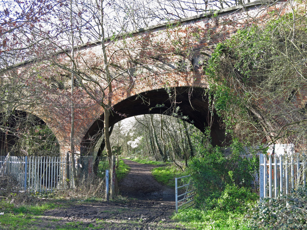 The Sanders Lane bridge over the former... © Mike Quinn :: Geograph ...