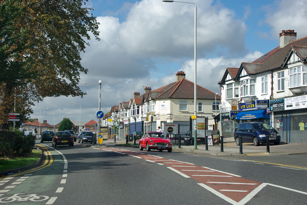 Shops on A124 Hornchurch Road © Robin Webster :: Geograph Britain and ...