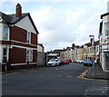 Towards a bend in Bedford Road, Newport