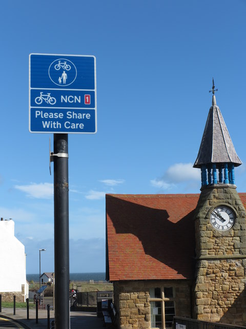 National Cycle Route 1 Victoria Crescent, Cullercoats