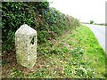 Old Milestone by the A30, near Treave