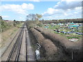 The railway line at Whitstable