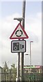 UK Roundabout And Speed Camera Sign