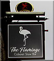 Flamingo name sign, Treorchy