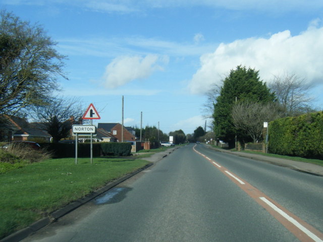 A38 at Norton village boundary