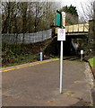 No smoking or vaping notice on Treorchy railway station