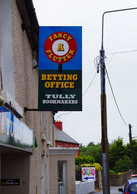 Tully Bookmakers (2) - sign, Strand Road, Falcarragh, Co. Donegal