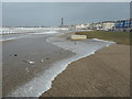 SD3034 : Sea on the prom, between South Pier and Central Pier by Christine Johnstone