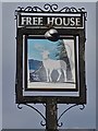 The White Hart Pub Sign in Farncombe