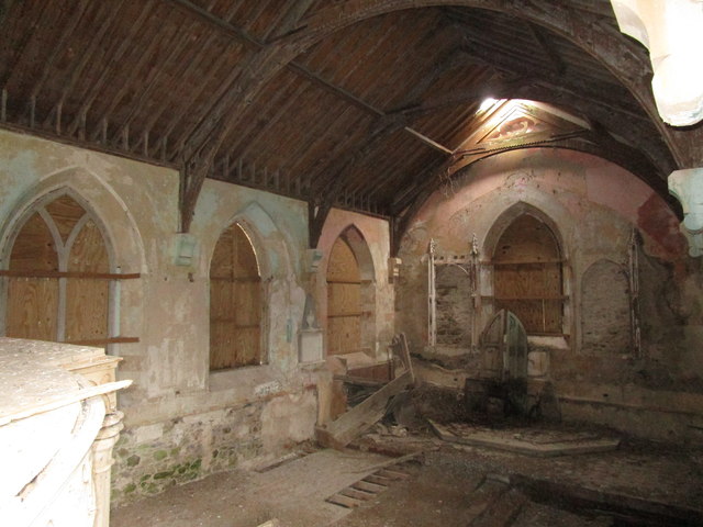 Litter Parish Church, wrecked interior © Jonathan Thacker :: Geograph ...