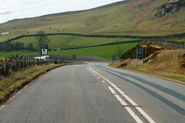 A6 between Shap and Kendal David Dixon cc by sa 2.0 Geograph