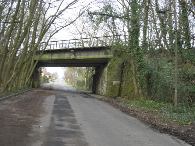 Old railway bridge over Moorend Lane