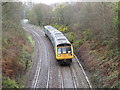 Pacer train near Caerphilly