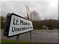 Sign for Little Missenden at the A413