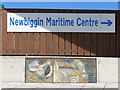 Signage and artwork, Newbiggin Maritime Centre, Newbiggin-By-The-Sea