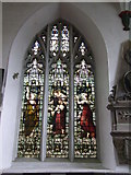 ST7693 : Stained glass window, St Mary, Wotton under Edge, Glos by Alf Beard