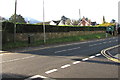 Long wall and hedge, Brecon Road, Abergavenny