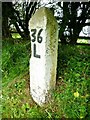 Old Milestone by the A30, south west of Marazanvose