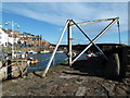NO6107 : Crane, Crail Harbour by Chris Allen