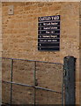 Castles Yard businesses nameboard, Burford