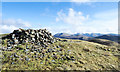 NY1119 : Summit cairn of Blake Fell by Trevor Littlewood