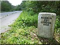 Old Milestone by the A390, Woodcock Corner