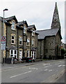 Row of three stone houses, Church Street, Builth Wells